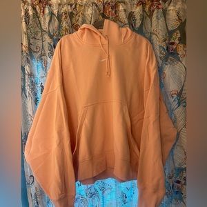 Nike women’s Phoenix fleece hoodie, size XL peach gently worn